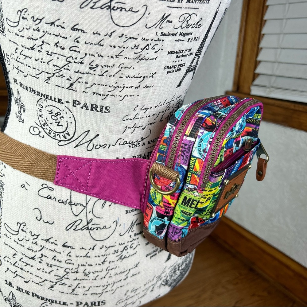 Kipling | Patchwork Travel Stamped Crossbody Conv… - image 8